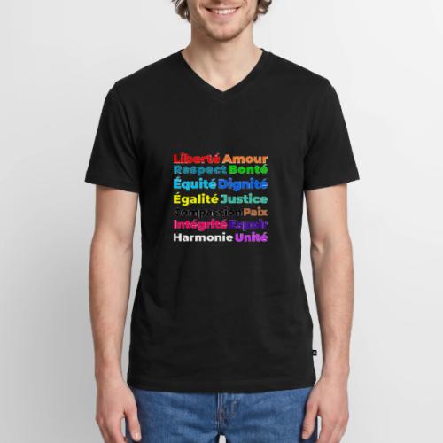 Words of Light - Men's Premium Organic V-Neck T-Shirt