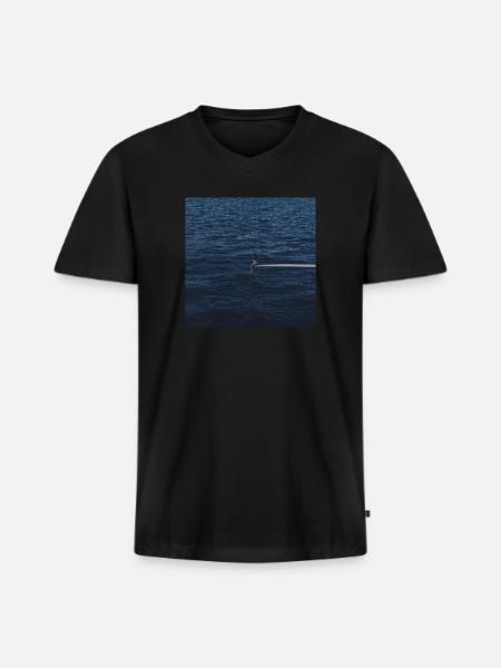 Sza Sos Merch - Men's Premium Organic V-Neck T-Shirt - black