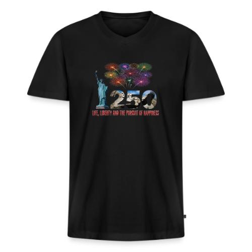 250 Years USA - Men's Premium Organic V-Neck T-Shirt