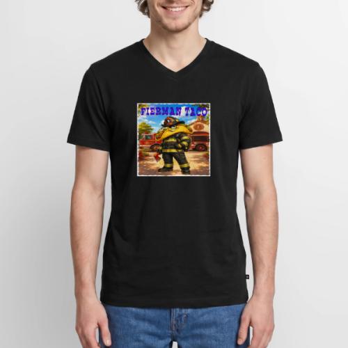 Fireman Taco - Men's Premium Organic V-Neck T-Shirt