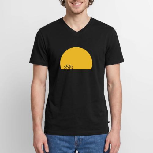 Sundown Bicycle - Men's Premium Organic V-Neck T-Shirt