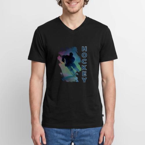 Hockey Pulse - Men's Premium Organic V-Neck T-Shirt