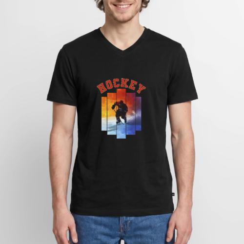 Hockey Rush - Men's Premium Organic V-Neck T-Shirt
