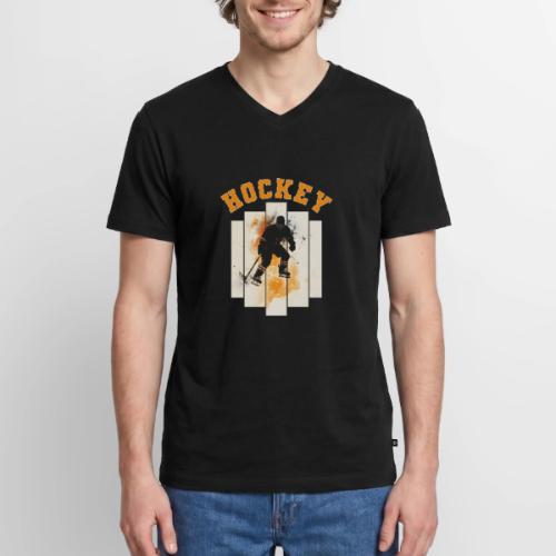 Hockey Grind - Men's Premium Organic V-Neck T-Shirt