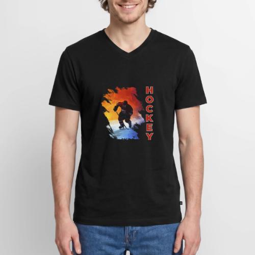 Hockey Energy - Men's Premium Organic V-Neck T-Shirt