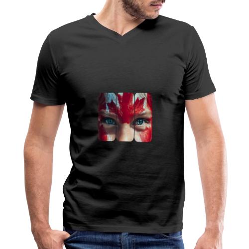 Canada: Northern Spirit - Men's Premium Organic V-Neck T-Shirt