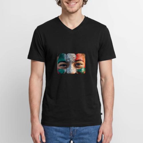 Colors of México - Men's Premium Organic V-Neck T-Shirt