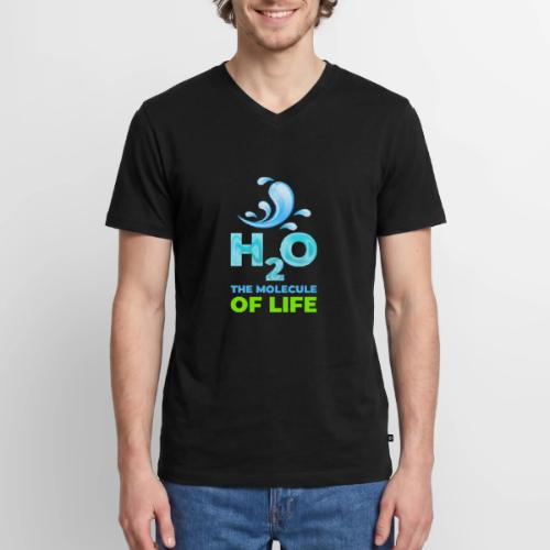The Molecule of Life - Men's Premium Organic V-Neck T-Shirt