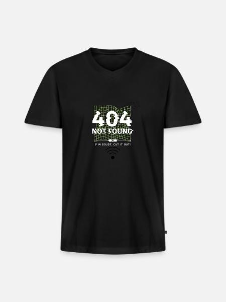 Page 404 - Men's Premium Organic V-Neck T-Shirt - black