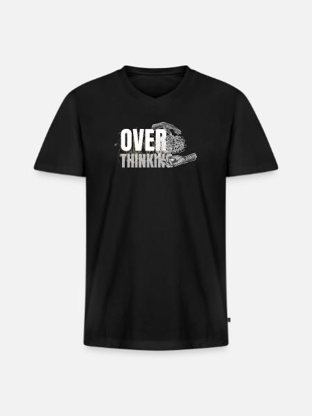 Queer Thinking Collage - Men's Premium Organic V-Neck T-Shirt - black