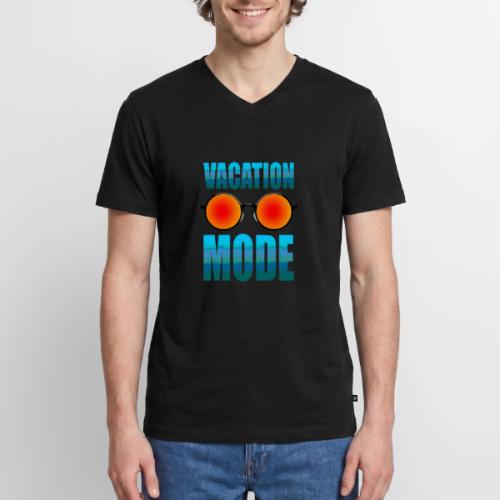 Vacation mode: Ocean Vibes On - Men's Premium Organic V-Neck T-Shirt