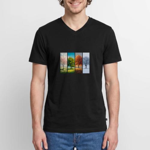 The four Seasons - Men's Premium Organic V-Neck T-Shirt
