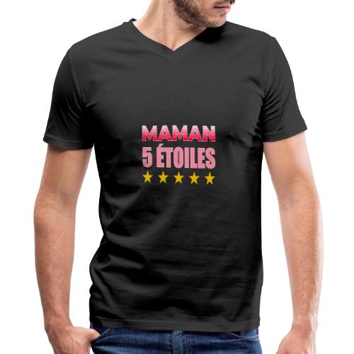 Five Star Mom - Men's Premium Organic V-Neck T-Shirt