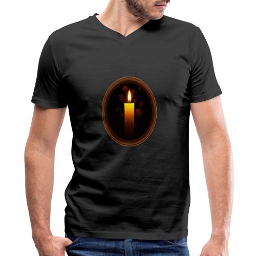 Candle - Men's Premium Organic V-Neck T-Shirt