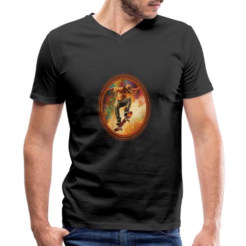 Skateboarding Mode On - Men's Premium Organic V-Neck T-Shirt