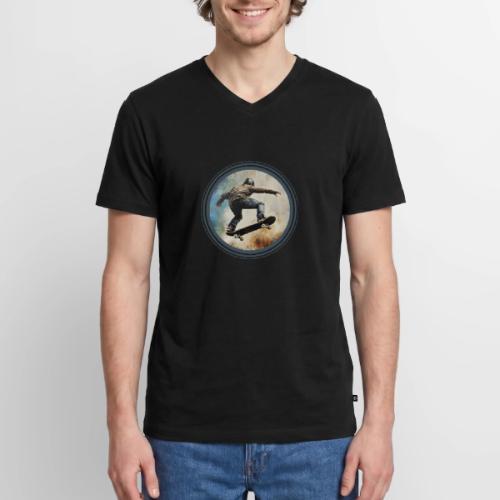 Skateboarding Energy - Men's Premium Organic V-Neck T-Shirt