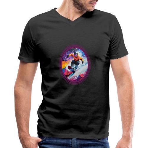 Snowboarding Spirit - Men's Premium Organic V-Neck T-Shirt