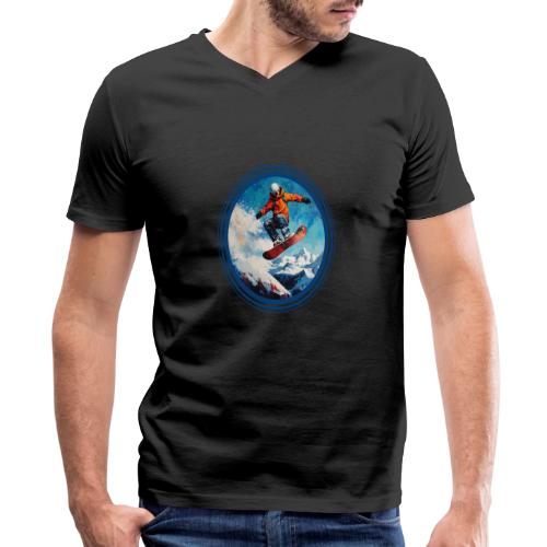 Snowboarding Vibes - Men's Premium Organic V-Neck T-Shirt