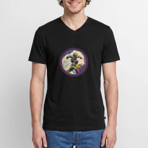 Snowboarding Soul - Men's Premium Organic V-Neck T-Shirt