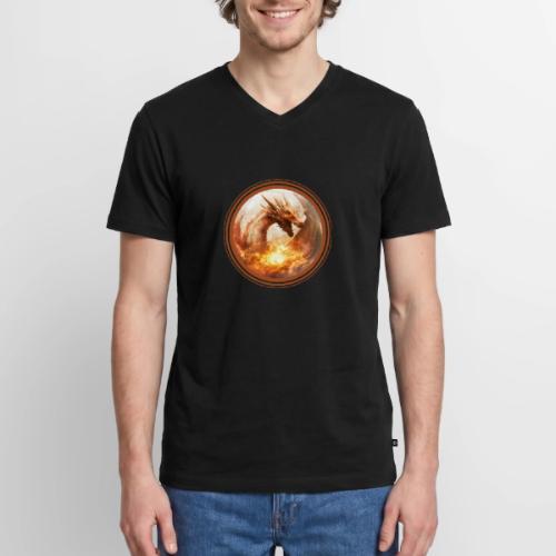 Dragon's Wrath - Men's Premium Organic V-Neck T-Shirt