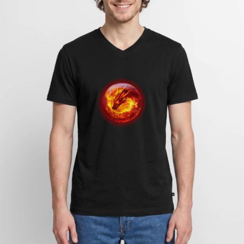 Dragon Blaze - Men's Premium Organic V-Neck T-Shirt