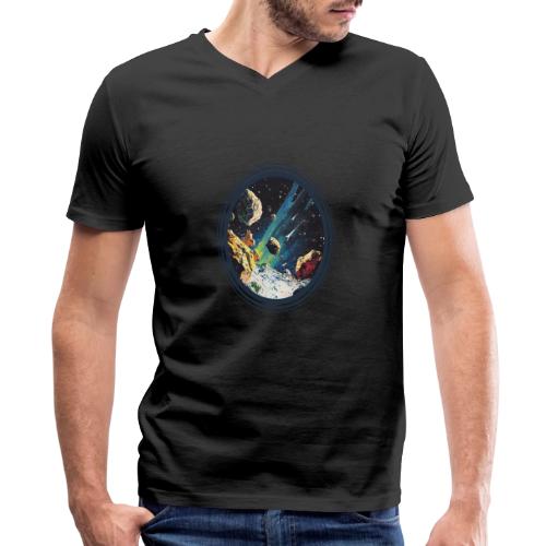 Celestial Collision - Men's Premium Organic V-Neck T-Shirt