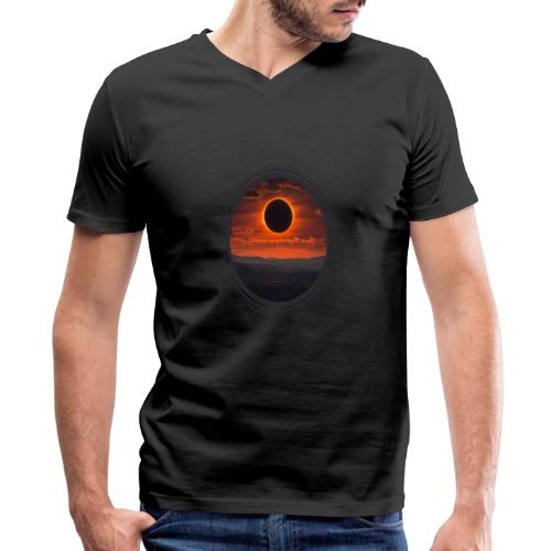 Eclipse Horizon - Men's Premium Organic V-Neck T-Shirt