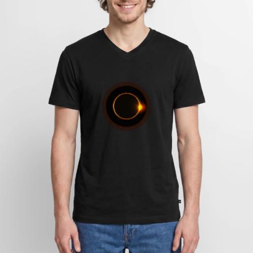 Solar Eclipse - Men's Premium Organic V-Neck T-Shirt