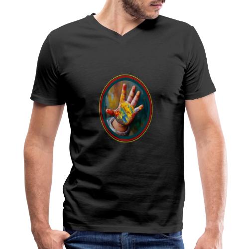 Colors of Innocence - Men's Premium Organic V-Neck T-Shirt