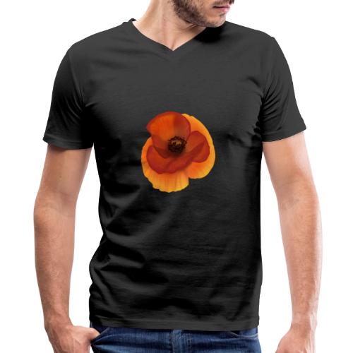 Vivid poppy - Men's Premium Organic V-Neck T-Shirt