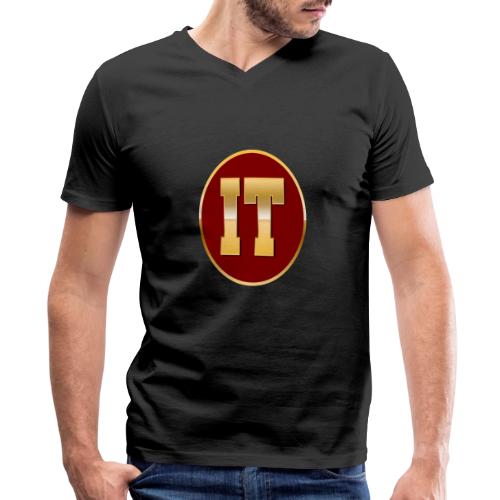 IT: Wired for Innovation - Men's Premium Organic V-Neck T-Shirt