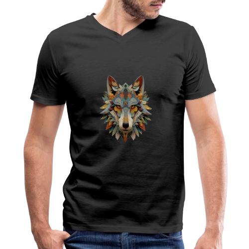 Spectrum Wolf Vision - Men's Premium Organic V-Neck T-Shirt