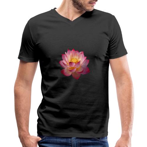 Serenity Lotus Grace - Men's Premium Organic V-Neck T-Shirt