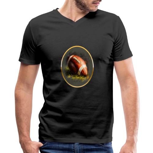 American Football: Gridiron Gold - Men's Premium Organic V-Neck T-Shirt