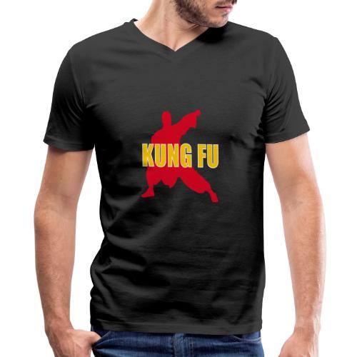 Kung Fu Energy - Men's Premium Organic V-Neck T-Shirt