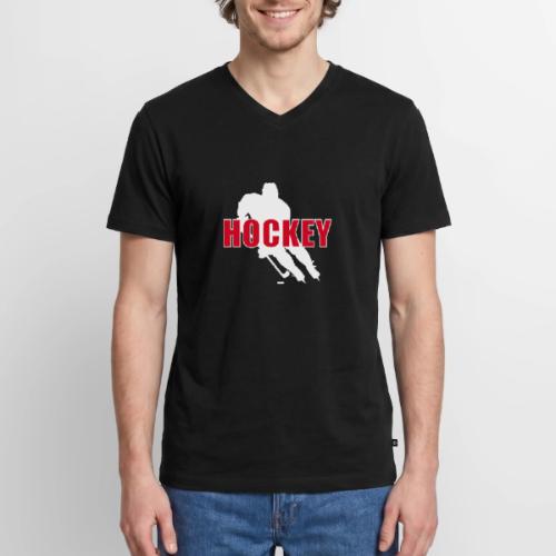 Power Play Hockey - Men's Premium Organic V-Neck T-Shirt