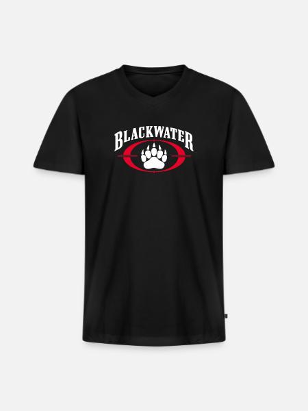 Blackwater Academy - Men's Premium Organic V-Neck T-Shirt - black