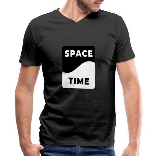 Space-time: Warped Reality - Men's Premium Organic V-Neck T-Shirt