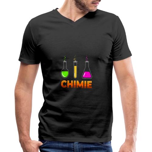 Chemistry: Moving Elements - Men's Premium Organic V-Neck T-Shirt