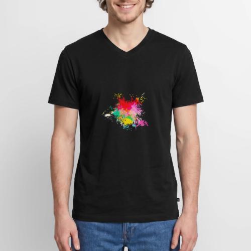 Psychedelic: Color Storm - Men's Premium Organic V-Neck T-Shirt