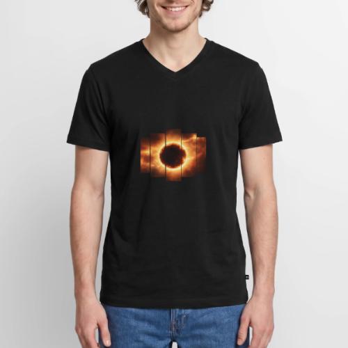 Eclipse Beyond Worlds - Men's Premium Organic V-Neck T-Shirt