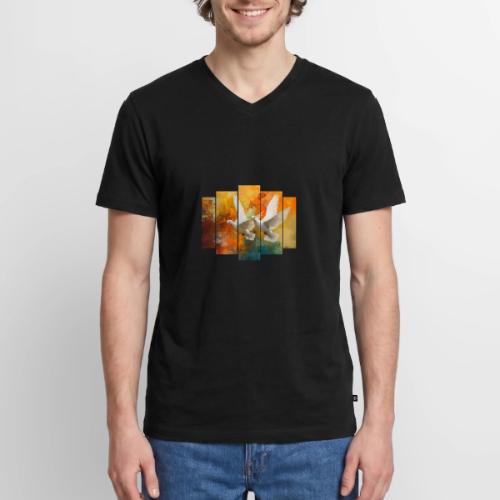 Wings of Peace - Men's Premium Organic V-Neck T-Shirt