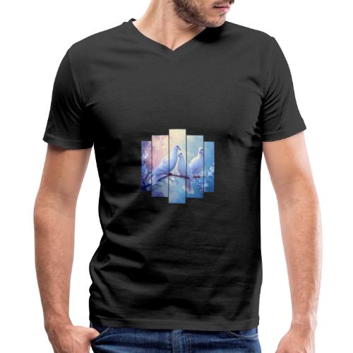 Symbols of Peace and Serenity - Men's Premium Organic V-Neck T-Shirt
