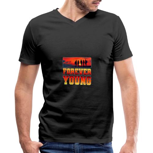 Forever Young - Men's Premium Organic V-Neck T-Shirt