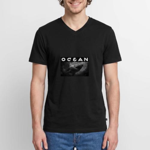 Ocean: Abyssal Terror - Men's Premium Organic V-Neck T-Shirt
