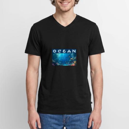Ocean: Coral Carnival - Men's Premium Organic V-Neck T-Shirt