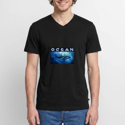 Ocean Titan - Men's Premium Organic V-Neck T-Shirt