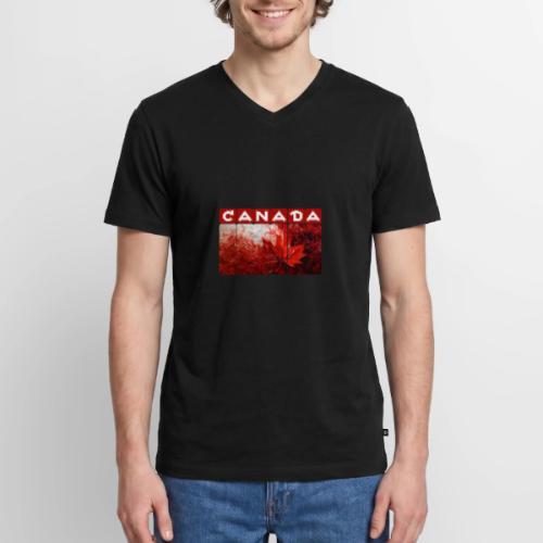 Canada Painted Pride - Men's Premium Organic V-Neck T-Shirt