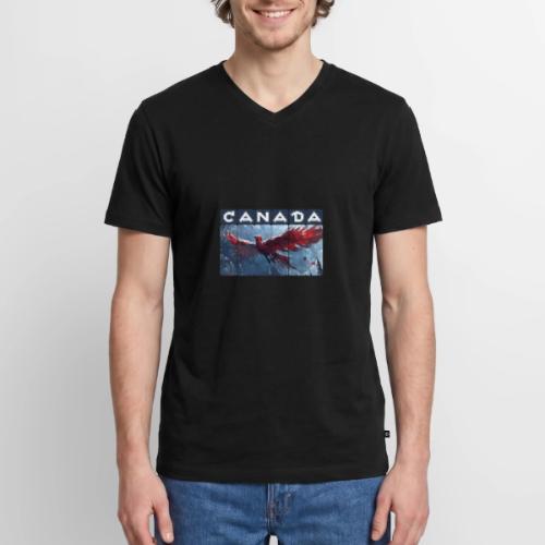Canada Rising - Men's Premium Organic V-Neck T-Shirt