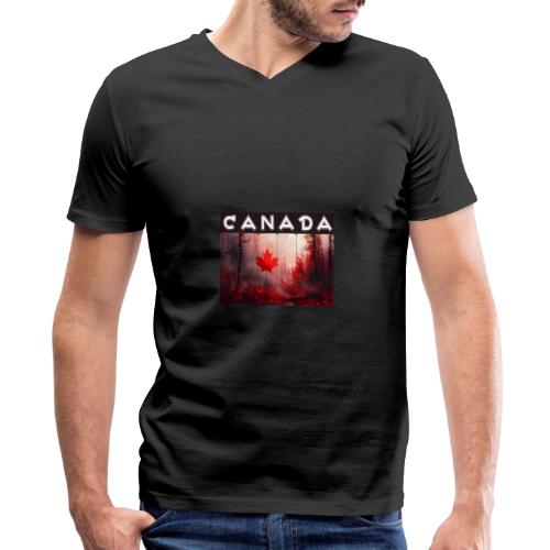 Canada Nature Vibes - Men's Premium Organic V-Neck T-Shirt